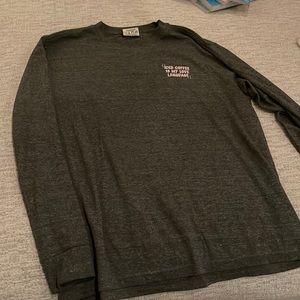 Long sleeve Iced coffee shirt. It’s a women’s Medium.